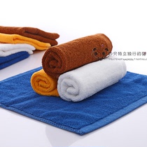 Wholesale cotton thickened blue brown small square towel small towel Cotton hand towel 40 grams 50 grams 30*30CM