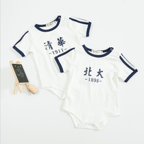 2019 childrens photography clothing dragon and twin twins male Tsinghua Peking University pure cotton Haiyi 100-day-old year-old clothing