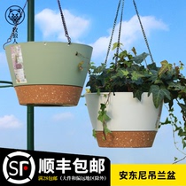 Shepherds Anthony chandelier Flowerpot Hanging suspended hanging basket Flower Pot green Roof Ivy Home Hanging Basin