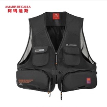 Amadeus fishing vest mens multi-pocket quick-drying leisure waistcoat outdoor fishing photography multi-function vest