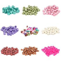 100pcs Octagon Sealing Wax Seal Beads Set Brass Stamp Beaded