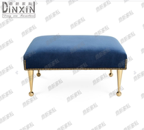 Light luxury Nordic metal footstool for footstool American simple modern living room sofa bench shortstool clothing store rest stool