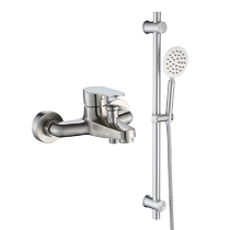 304 stainless steel shower faucet bathroom bathtub concealed triple hot and cold shower faucet mixing valve set