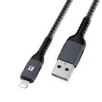 Badge-AL1F A to lightning 1m braided charging data cable (black)