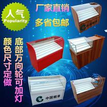 China tobacco display convenience store supermarket shelf tempered glass cabinet counter cigarette convenience store selling small cabinet
