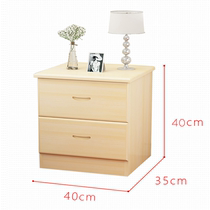 Solid wood bed head cabinet small bedside lockers 2 bucket cabinets
