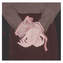 Xian Meiyuan Shao also originally worked as pearl work pen heavy color mineral color living room Xuanguan decoration painting and hanging painting