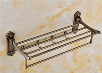 Suochuan carved folding wool European style bronze activity towel rack bathroom hardware pendant toilet rack