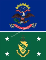 0 US North Dakota Flag Governor Flag Various sizes can be ordered to be made