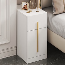 Modern light extravagant minimalist Extremely Mini-Bed Head Cabinet Ultra Narrow Superior Sense Solid Wood Small Bedside Cabinet Narrow Nip Slit