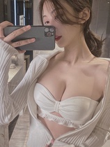 Day Ensemble Without Shoulder Strap Underwear female small breasts gather non-slip No steel ring bra invisible beauty back wrap Chest Smear Thin style
