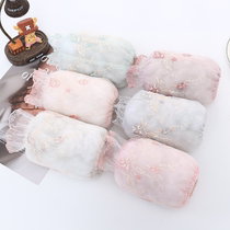 Winter ladies Flowers Embroidered Double web yarn sleeves Fashion students Daily lace anti-fouling Home Sleeves Sleeves