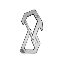 NITECORE Knight Coll NSH10 Titanium Keychain Multi-Function 8-character Button Backpack Quick Button