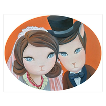 Limited edition for 99 edition] Tsinghua Meiyuan Zhong Ling To I miss you paper This edition of the painting Living room Book room hanging painting