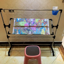Large 2021 New embroidery frame adjustable stainless steel cross stitch shelf embroidery bed household holder tool