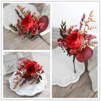 Spring new supersensual beauty immortals flower headwear freshness Austen rose multicolored head floral wedding gown headwear