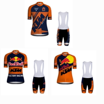 Hot Pin Red Bull KTM Summer Mountain Bike Riding Short Suit Men Long Sleeve Cross-country Motorcycle Suit Custom