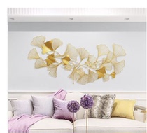 Ginkgo Leaf Iron Art Wall Decoration Wall-mounted Hotel Wall Decoration Living Room Wall Decoration Genguan Restaurant Sofa Background Wall Hangings