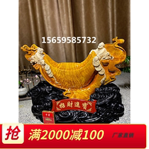 Golden nanmu carving gloomy wood ebony agarwood root carving ornaments sandalwood Maitreya God of Wealth lucky boy porch gift