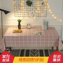 Tablecloth Desk ins student girl heart office tablecloth pvc table cloth Water and oil proof leave-in coffee table pad Tablecloth