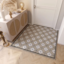 Starter high-grade silk ring mat simple modern light luxury entrance door mat can be cut pvc good cleaning mat