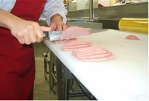 Set to make plastic cutting board Custom pork Splits table Chopping Bone Plate Meat Dub Case Plate Cut Vegetable Plate PE Plastic Chopping Block