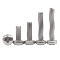 316 stainless steel cross round head screw M1 6M2M3M4M5M6 disc head machine screw stainless steel screws GB818