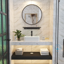 Nordic marble sink washbasin cabinet combination toilet wash table modern simple small apartment bathroom cabinet