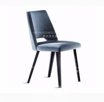 Nordic Minimalist Solid Wood Dining Chair American Fashion Restaurant Hotel Coffee Chair Modern Boutique Soft Bag Conference Talk Chair