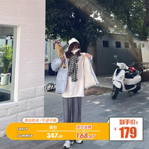 Seven4lee bifacial love book lamb suede two sides wearing coat female winter new plus suede thickened loose cotton suit