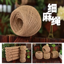 Hemp rope Hemp rope Burlap rope Fine hemp rope Hemp rope Decorative hemp rope diy hemp rope High quality jute handmade hemp rope Rope