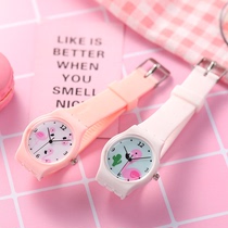 Watch female student Flamingo children Boy electronic watch cartoon cute girl pointer silicone strap girl heart