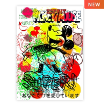 Judas Arletta JudasArrieta Bubble Hall Series Mickey IV Limited Trend Prints with Mounting