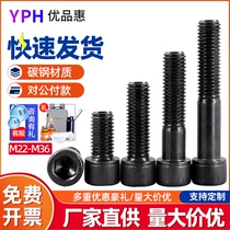 12 grade 9 inner hexagon screw high-strength bolt lengthened half-tooth full-tooth screw M22M24M27M30M36