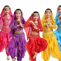  Xinjiang dance costume Dance costume Exotic angel performance costume Belly dance kindergarten girl performance costume June 1