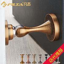 Bedroom door suction punching zinc alloy suction door stopper toilet floor suction door suction Anti-collision room door suction strong suction door