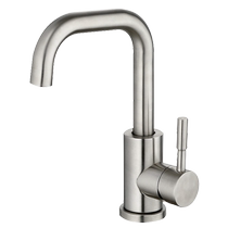 Hui porcelain copper rotating single hole hot and cold water faucet 304 hot and cold washbasin bathroom faucet Basin faucet