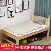 Home solid wood 1 0m1 2m1 5m meters Single beds 90cm Dormitory Student Bed Children Bed for men and women Custom