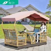 Outdoor swing swing yard garden balcony cradle chair for rocking chair for four people