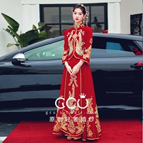 (Feng Jiyun) Xiuhe costume 2022 new bridal Chinese dress high-end slim autumn and winter wedding little man