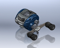 Tacom Salina fishing reel 3D model drawing x_t step format