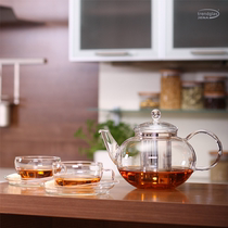 German trendglas JENA heat-resistant glass teapot high borosilicate high temperature can be heated by open fire microwave disinfection