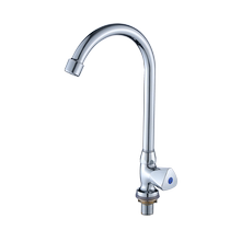 Sink single cold faucet copper vertical single cold faucet washing basin dishwashing basin high bend kitchen faucet