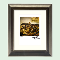 Limited edition painting Salvador Dalis autograph The same kind of comic book Pareal spot