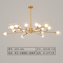 2021 New Nordic luxury living room chandelier post-modern simple atmospheric Home Decoration lamp bedroom lamp restaurant lamp