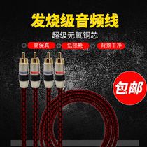Monster Fever Audio Signal Wire RCA Twin Lotus Signal Wire Sound Wire Send Import Filtering Magnetic Ring