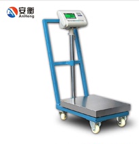 Electron scale scale 200kg industrial pound said with wheel movable 300kg electron scale trolley said as trolley