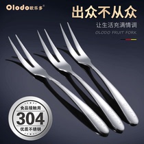 Ole fruit fork 304 stainless steel fork set home creative baby cute children fruit stick