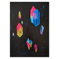 Lumei artist Li Dongxu Pandora painted original living room collection of decorative paintings