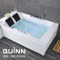  1 7 meters 1 85 meters double bathtub Massage bathtub Free-standing acrylic couple constant temperature heating luxury bathtub